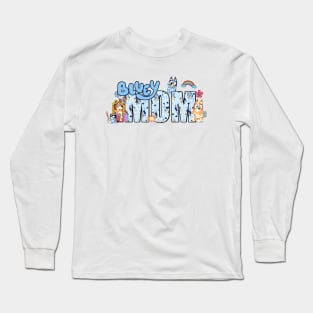 Bluey Mum, Mom, Mothers Long Sleeve T-Shirt